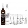 COFFRET ALCOOL - BOX WHITE RUSSIAN : BELENKAYA+LAPLANDIA ESPRESSO + 4 VERRES +MITIGEUR - Planète Drinks