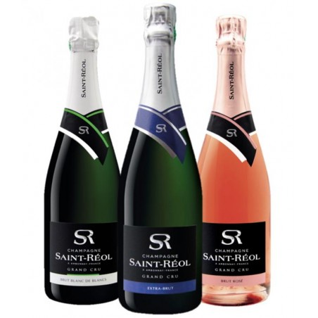 COFFRET VIN - BOX CHAMPAGNE ST REOL MIXTE 3*75CL - Planète Drinks