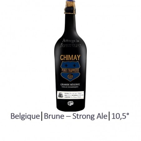 biere - CHIMAY BLEUE BARRIQUE COGNAC 75CL - Planète Drinks