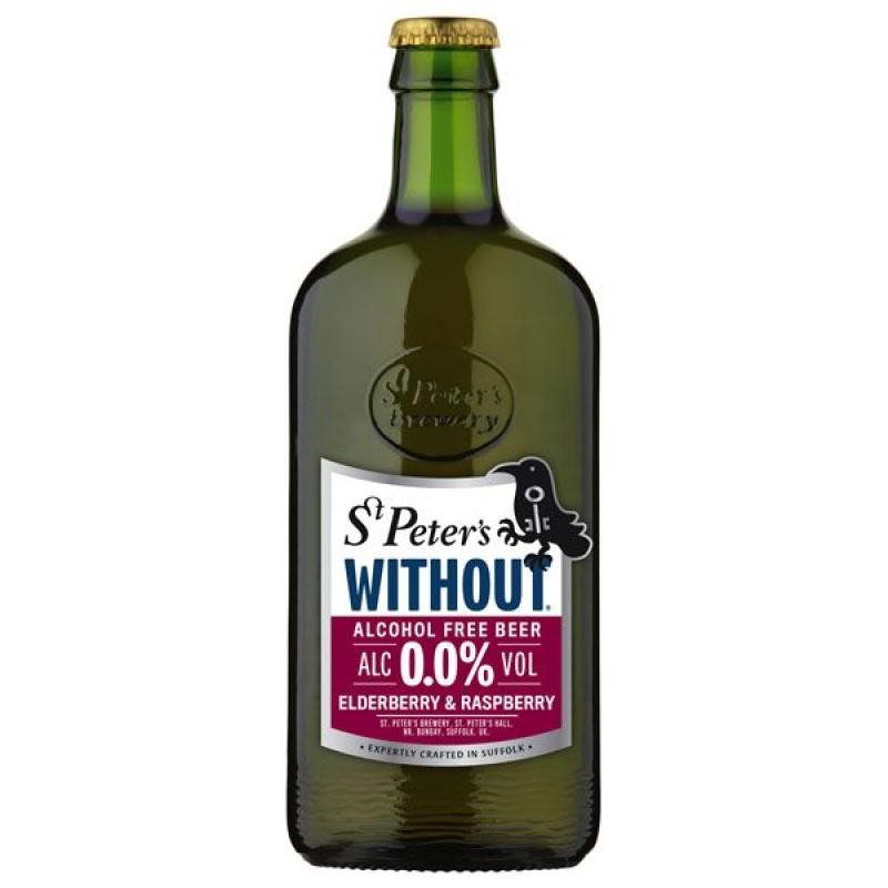 biere - ST PETER'S ELDERBERRY & RASPBERRY SANS ALCOOL 0.50L - Planète Drinks