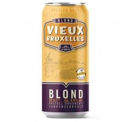biere - VIEUX BRUXELLES BLONDE 0.50L CAN - Planète Drinks