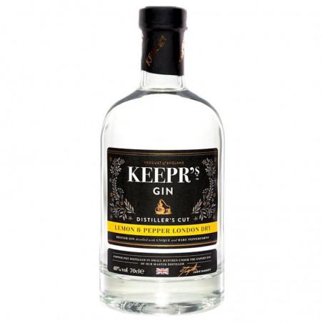 GIN - KEEPR'S LEMON & PEPPER LONDON DRY GIN 70CL - Planète Drinks