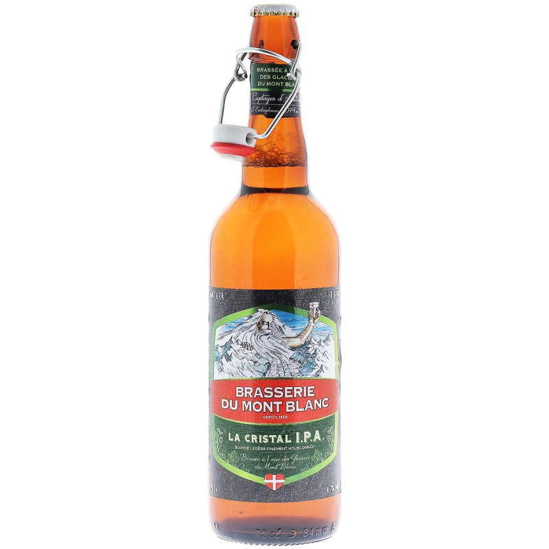 MONT BLANC LA CRISTAL IPA 75CL 5.9 - MONT BLANC LA CRISTAL IPA 75CL 5.9 -