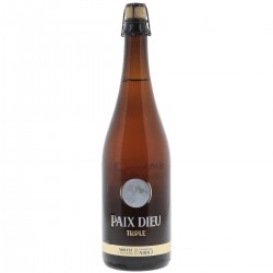 ABBAYE PAIX DIEUX 75CL 9.5 - Une bière Triple belge, brassée qu’une fois par mois, les nuits de pleine lune. 