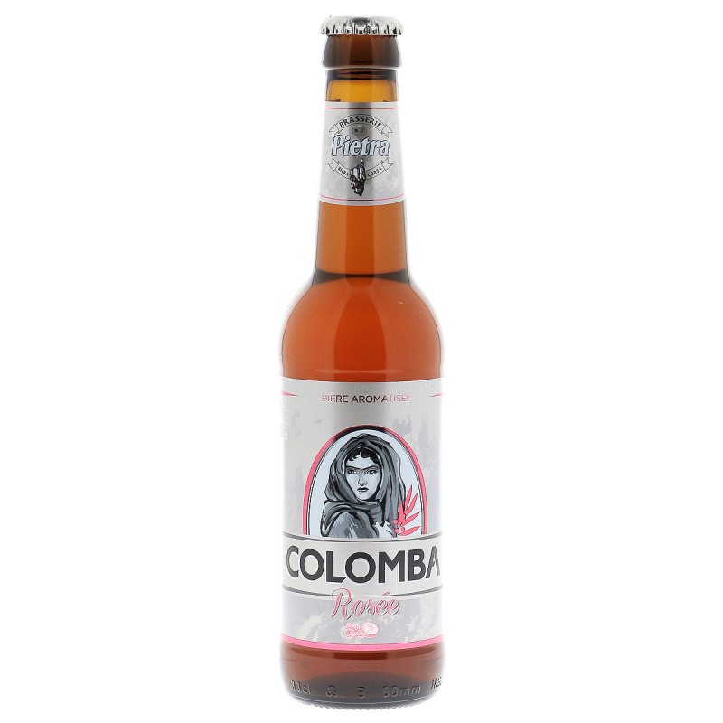 PIETRA COLOMBA ROSEE 33CL 4 - Une bière blanche Corse sucrée et finement aromatisée aux fruits rouges. 