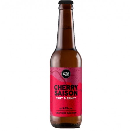 LITTLE VALLEY CHERRY SAISON BIO 33CL 3.3 - Une bière Bio et fruitée à la fois, ça vous tente ? 