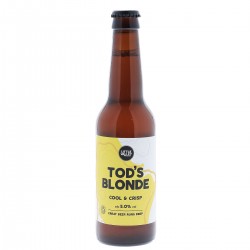 LITTLE VALLEY  TOD'S BLONDE BIO 33CL 3.3 - Une bière blonde britannique, bio et vegan, rafraîchissante et équilibrée.