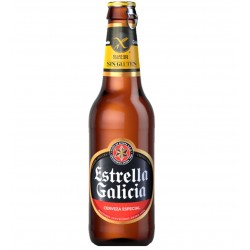 ESTRELLA GALICIA ESPECIAL SANS GLUTEN 33CL 3.3 - Une bière Lager sans gluten brassée en Espagne. 
