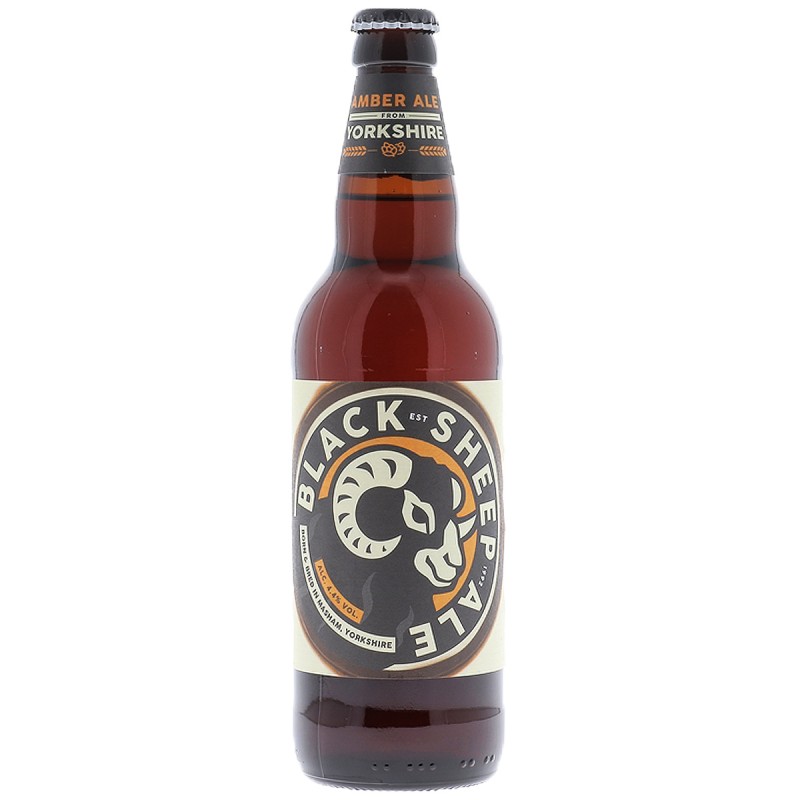 BLACK SHEEP ALE 50CL 4.5 - Une bière anglaise aux multiples récompenses à l'amertume prononcée et aux arômes fruités et houblonn