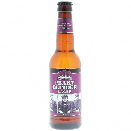 PEAKY BLINDER CRAFT LAGER 33CL 3.9 - La bière lager du plus célèbre des gangs de Birmingham Peaky Blinders !