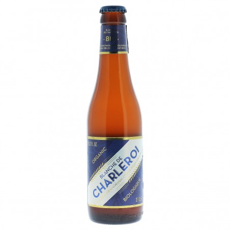BLANCHE DE CHARLEROI 0.33L - CERTIFIE-FR-BIO-01 MB 3.5 - La nouvelle bière blanche au froment de la brasserie de l'Abbaye d'Auln