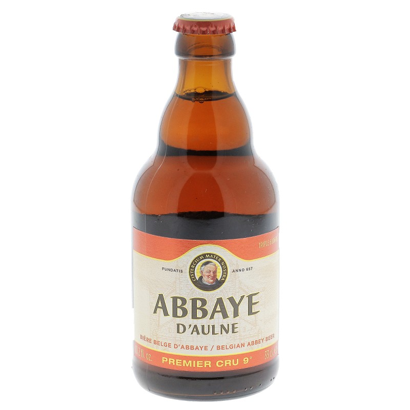 ABBAYE D'AULNE PREMIER CRU 33CL 3.3 - Une bière triple d'Abbaye refermentée en bouteille. 
