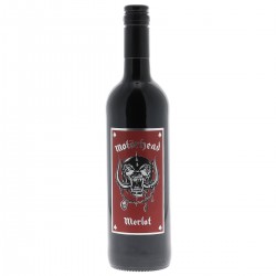 MOTORHEAD PAYS DOC MERLOT ROUGE 75CL 14.9 - Un vin Merlot rouge made in France à l'effigie du groupe Motörhead !