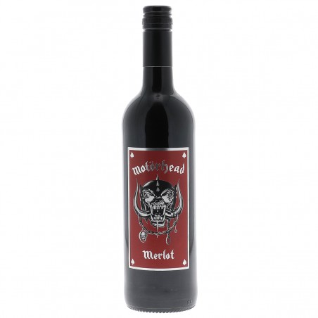 MOTORHEAD PAYS DOC MERLOT ROUGE 75CL 14.9 - Un vin Merlot rouge made in France à l'effigie du groupe Motörhead !