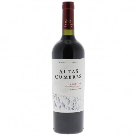 ALTAS CUMBRES MALBEC 75CL 12.5 - Dégustez un des plus anciens et traditionnels vin de Mendoza.