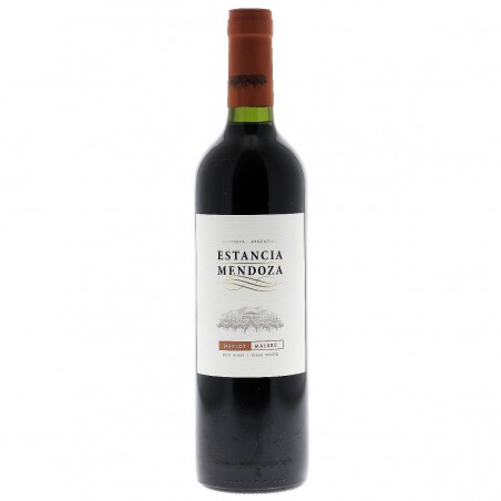 ESTANCIA MENDOZA MERLOT MALBEC 75CL 8.5 - Intensément rouge et fruitée, ce vin rouge est un vrai tango argentin en bouteille !