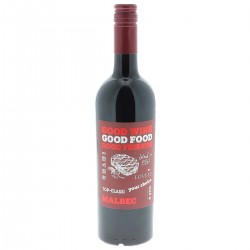 GOOD WINE GOOD FOOD MALBEC 75CL 6.5 - Un vin rouge Argentin de la région de Mendoza puissant et fruité pour accompagner vos vian