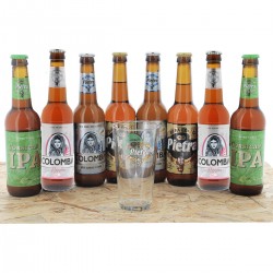 BOX DECOUVERTE PIETRA 2*4*33CL + 1 VERRE 35.9 - Découvrez les 4 références de la brasserie Corse Pietra, et dégustez les dans le
