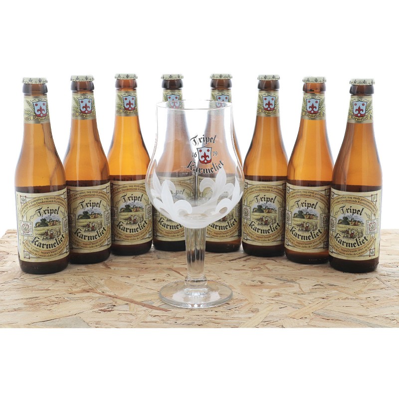 Coffret Verre à bière Tripel Karmeliet - 30 cl - Brasserie Bosteels -  Saveur Bière