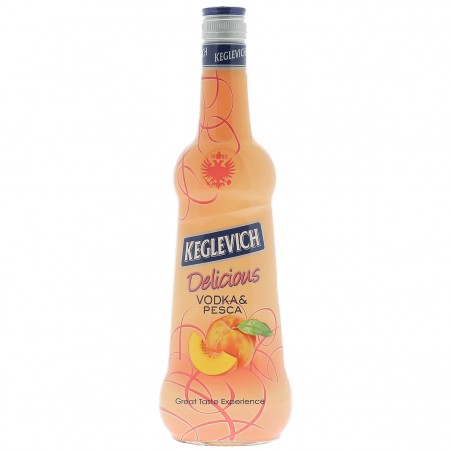 KEGLEVICH PESCA VODKA PÊCHE 70CL 13.9 - D’une clareté cristaline et transparente, Keglevich Pesca ( Peach ) se caractérise par u