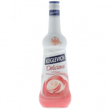 KEGLEVICH VODKA PANA FRAGOLA ( STRAWBERRIES AND CREAM ) 70CL 13.9 - D’une clareté cristaline et transparente, Keglevich se carac