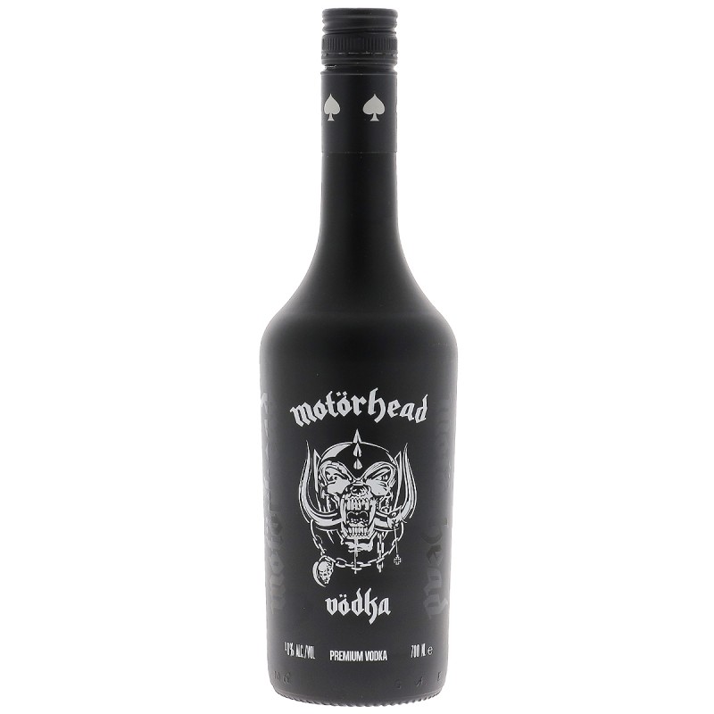 MOTORHEAD VODKA PREMIUM  70CL 39.9 - La Vodka Motörhead est tellement pure, qu’elle peut être consommée avec n’importe quel dilu