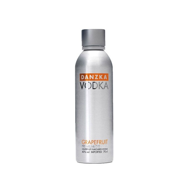 DANZKA VODKA GRAPEFRUIT 70CL 19.9 - Une vodka avec une saveur captivante de pamplemousse naturel avec à la fois du caractère et 