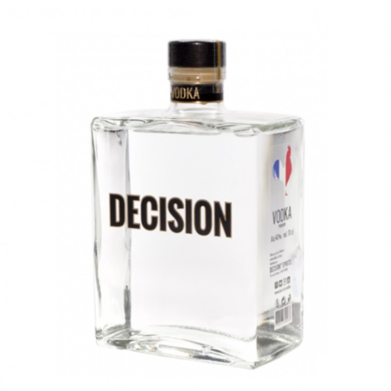 DECISION VODKA ULTRA PREMIUM 70CL 39.9 - Une nouvelle vodka Made in France élaborée à partir de blé issu de la sélection exigean