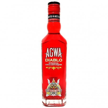 AGWA DIABLO LIQUEUR 50CL 24.9 - Agwa Diablo est la seule est unique liqueur élaborée à partir de feuilles de Coca boliviennes. U