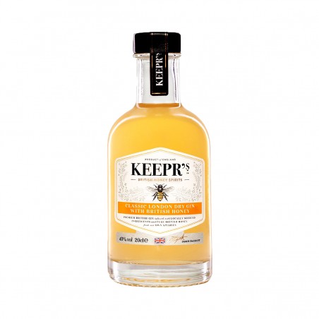 KEEPR'S HONEY DRY GIN 20CL 14.9 -  Le Keepr's Classic London Dry Honey Gin, infusé avec du miel britannique, dans son format 20C