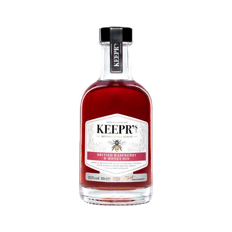 KEEPR'S RASPBERRY DRY GIN 20CL 14.9 - Le Keepr's Raspberry Dry Gin, infusé avec de délicieuses framboises britanniques et du mie