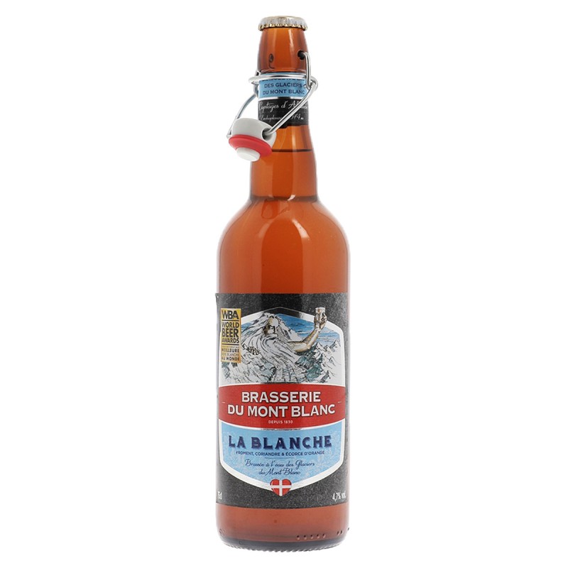 MONT BLANC LA BLANCHE 75CL 6 - La Blanche du Mont Blanc ou la fraîcheur de vos vaccances hivernales disponible à la bouteille su