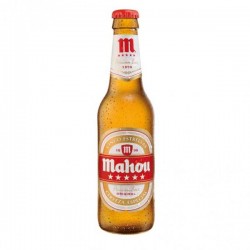 MAHOU 5 ESTRELLAS 33CL 3.3 - La Mahou Cinco Estrellas (5 étoiles) et la bière Madrilène la plus consommée ! 
