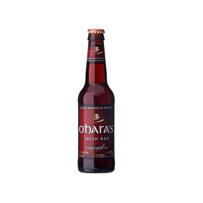 O'HARA'S IRISH RED 33CL 3.5 - O'Hara's Irish Red, une bière Irlandaise brassée par Carlow, de couleur rubis aux arômes fruités e