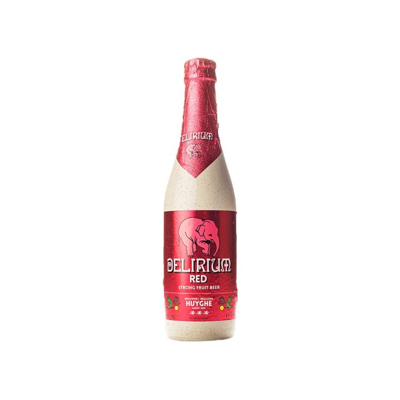 DELIRIUM RED 33CL 4.2 - La Delirium Red est une bière à la cerise dérivée de la Delirium Tremens. Cette bière fruitée a la parti