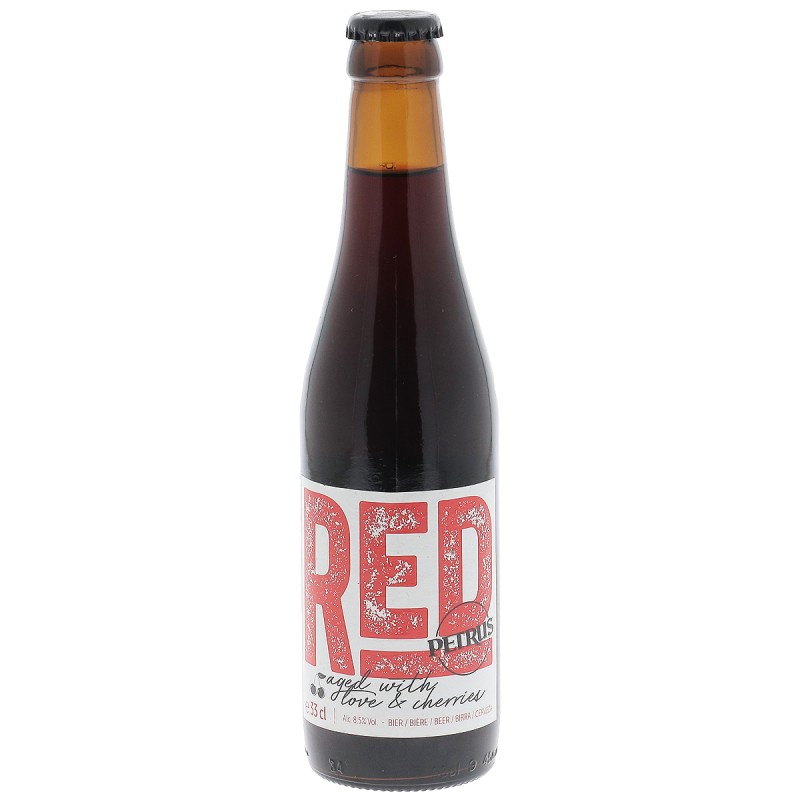 PETRUS FOUDRE ROUGE 33CL 3.5 - La Petrus Foudre Rouge 8.5° c'est un assemblage de bière Petrus Dubbel Bruin et Petrus Aged Pale 