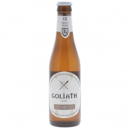 GOLIATH TRIPLE 33CL 3.7 - La Goliath Triple 9° est une bière de haute fermentation, brassée selon une méthode artisanale par la 