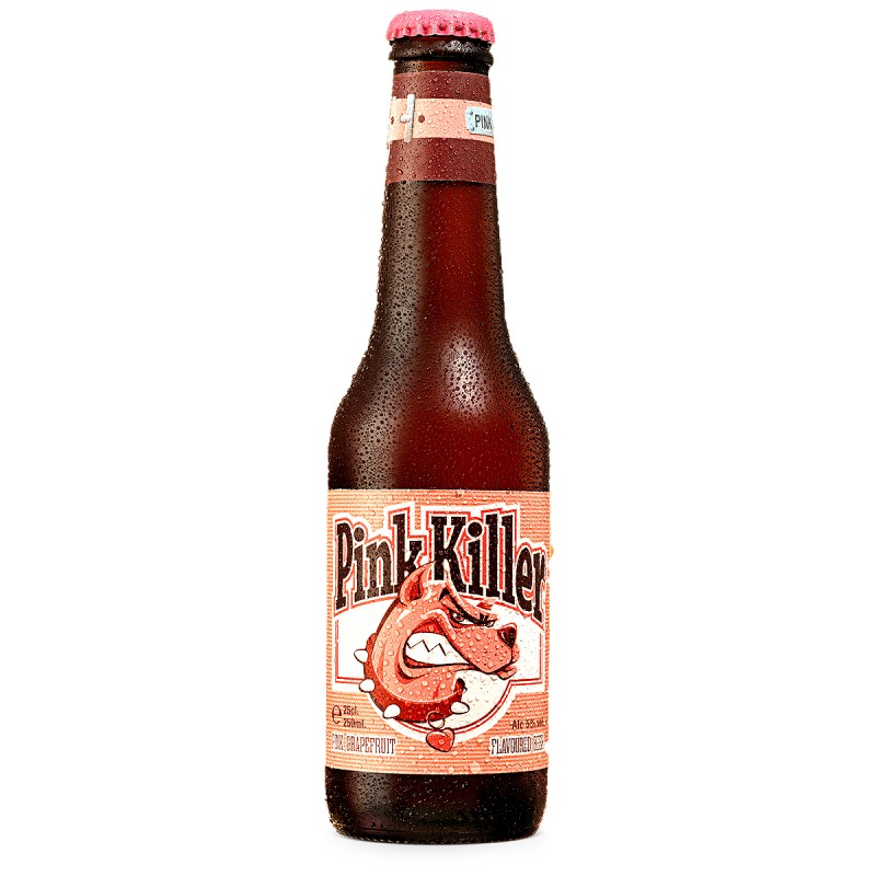 PINK KILLER 25CL 2.8 - La Pink Killer est une bière blanche, belge, brassée à partor d'écorce d'orange, de coriandre, et de jus 