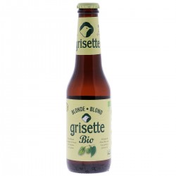 GRISETTE BLONDE BIO 25CL 3 - Une bière à 5.5° labellisée bio et " gluten free ". Cette bière pâle, à fermentation haute et refer