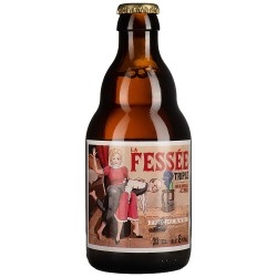 LA FESSEE TRIPLE 33CL 3.6 - "Une triple fessée... aie, aie, aie..." : Bière Blonde à 8% vol alc, de grande qualité obtenue avec 