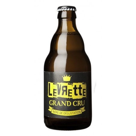 LEVRETTE GRAND CRU 33CL 3.3 - La Levrette Grand Cru 8.5° est une bière de dégustation à la couleur dorée, une bière désaltérante