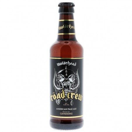 MOTORHEAD ROAD CREW 33CL 3.8 - Découvrez en exclusivité la dernière bière du groupe Mötorhead ! Son nom « Road Crew », titre fig