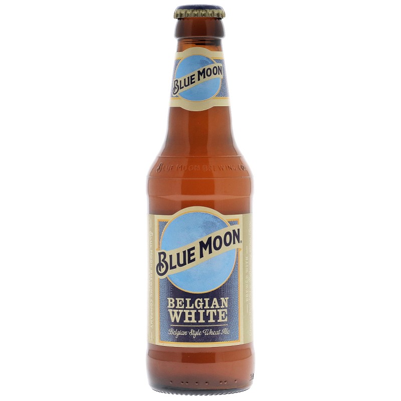 BLUE MOON 33CL 3.5 - Le bière Blue Moon est une délicieuse Belgian White Ale originaire du Colorado et maintenant brassée au Can