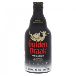 GULDEN DRAAK QUADRUPLE 33CL 3.5 - la Gulden Draak 9000 quadruple 10.5° c'est une bière unique brassée avec 3 malts différents qu