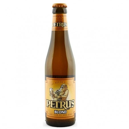 PETRUS BLONDE 33CL 3.3 - De type Pale Ale à fermentation haute, cette bière Petrus Blonde titrant 6.6° s'habille d'une robe Or t