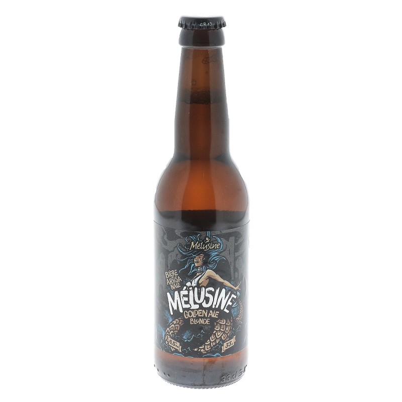 MELUSINE 33CL 3.5 - La plus connue des bières de la brasserie Mélusine, c'est elle qui lui a donné son nom,c'est une blonde, aro