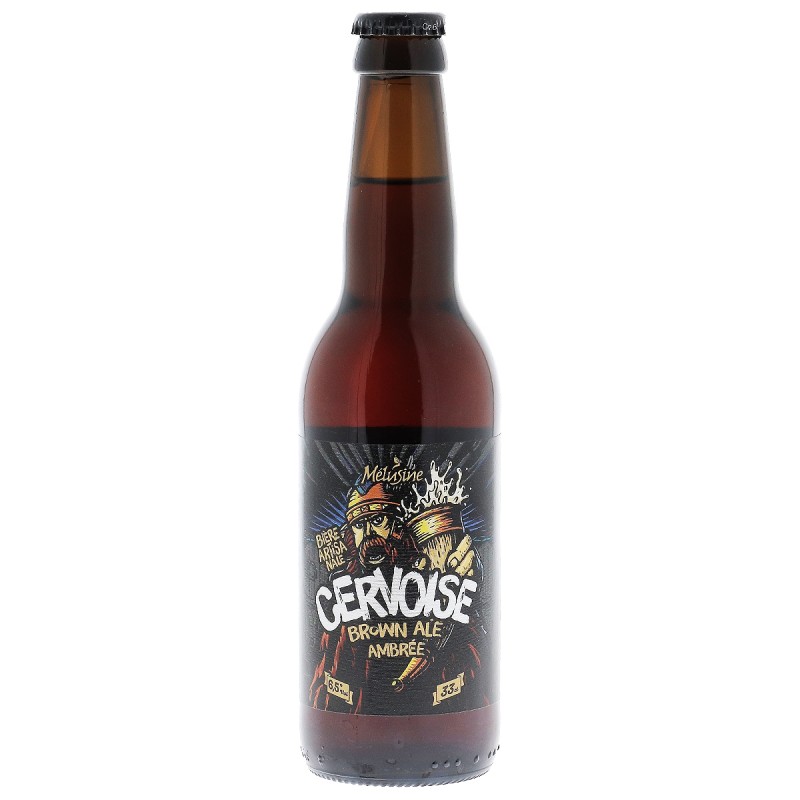 CERVOISE 33CL 3.7 - La Brasserie Melusine a conçu la bière " La Cervoise "; une bière de fermentation haute, rousse, de type cer