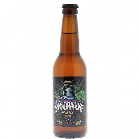 MANDRAGORE 33CL 3.7 - Notre bière blonde légère, avec une bonne dose de houblon pour lui donner du caractère