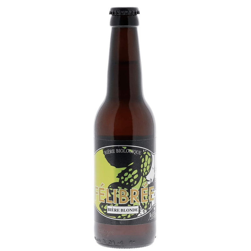 FELIBREE BIO 33CL 3.7 - Première bière biologique de la brasserie Mélusine, c'est une blonde pur malt