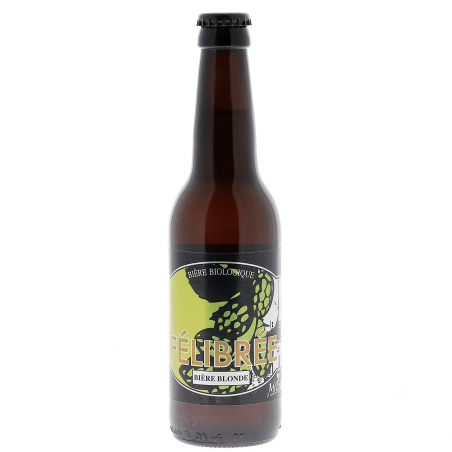 FELIBREE BIO 33CL 3.7 - Première bière biologique de la brasserie Mélusine, c'est une blonde artisanale pur malt.